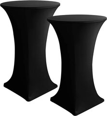 Black Spandex Cocktail Table Linen